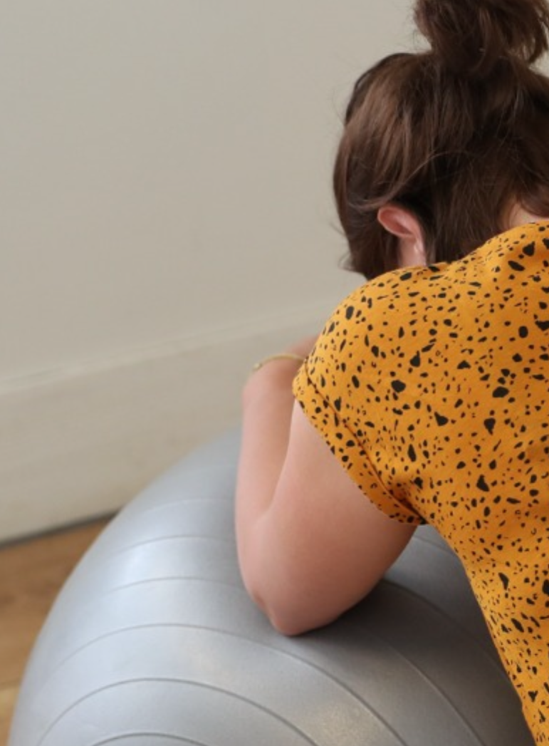 Fitnessbal 65 cm zwart