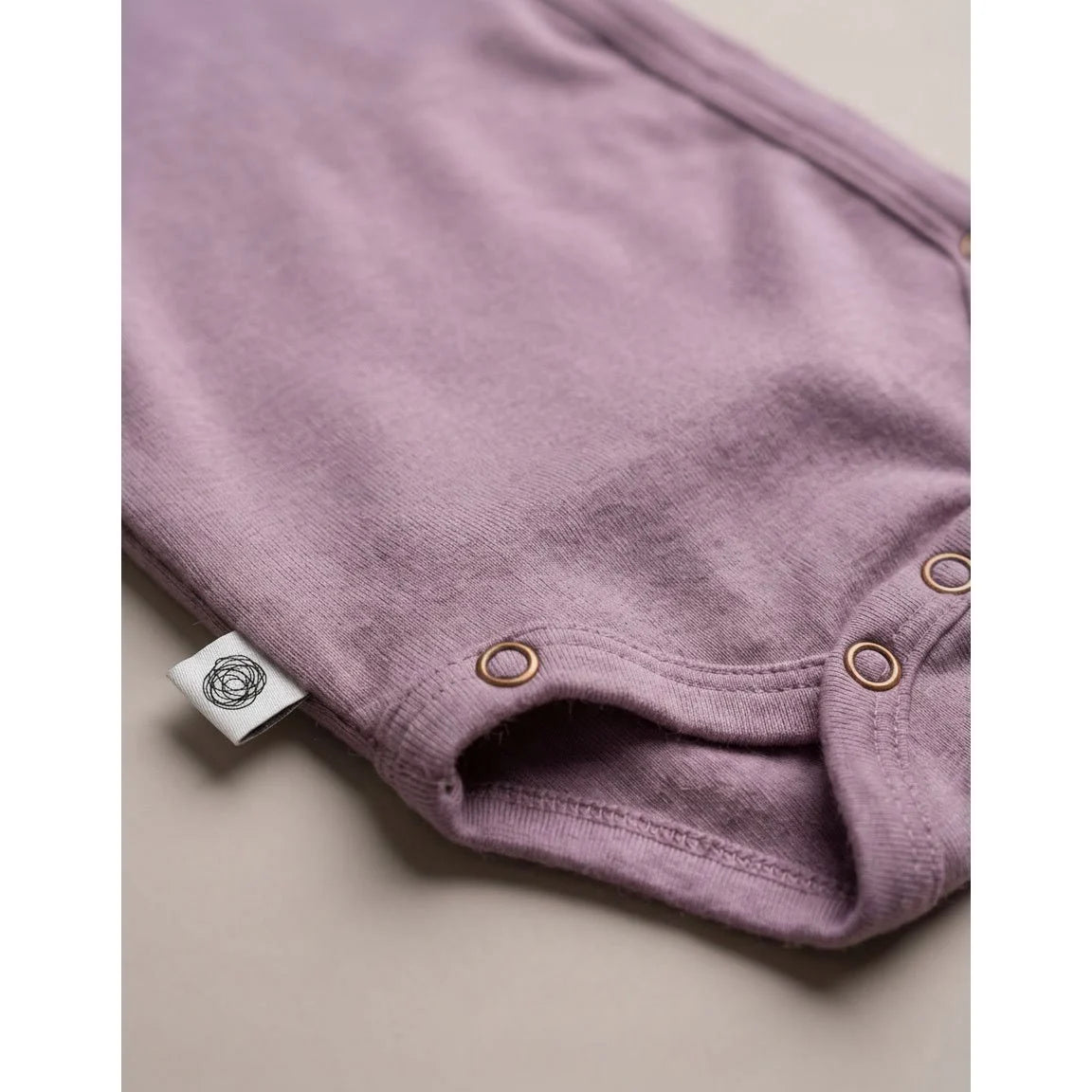 Wollen Overslagromper lange mouw – Merinowol – Lavender Mist